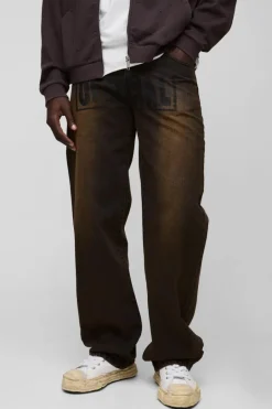 Relaxed Rigid Stacked Ombre Official Printed Jeans