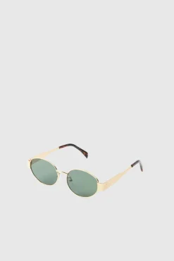 Retro Sunglasses In Gold
