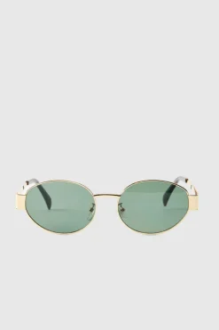 Retro Sunglasses In Gold