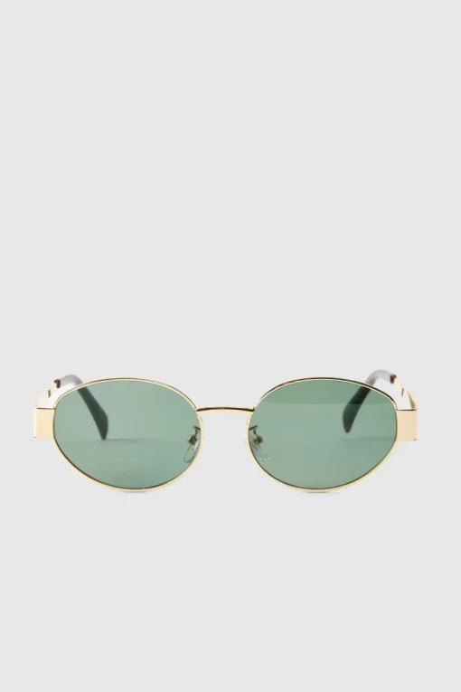 Retro Sunglasses In Gold