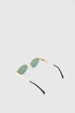 Retro Sunglasses In Gold