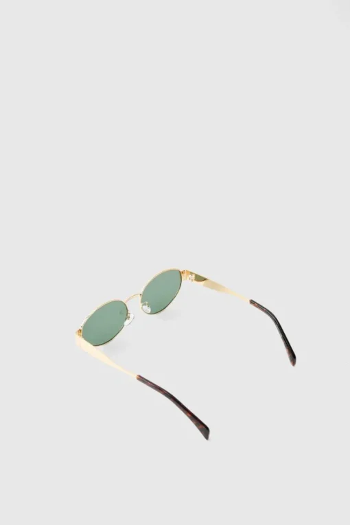 Retro Sunglasses In Gold