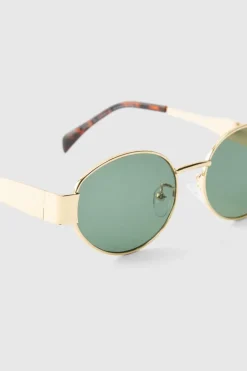 Retro Sunglasses In Gold