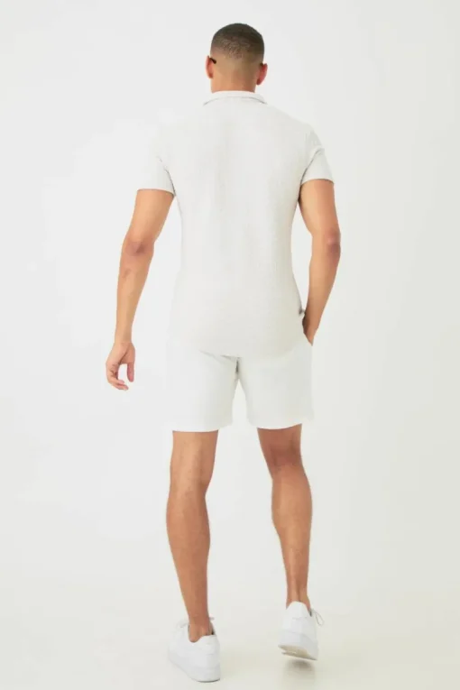 Short Sleeve Geo Muscle Fit Shirt