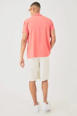 Short Sleeve Satin Shirt