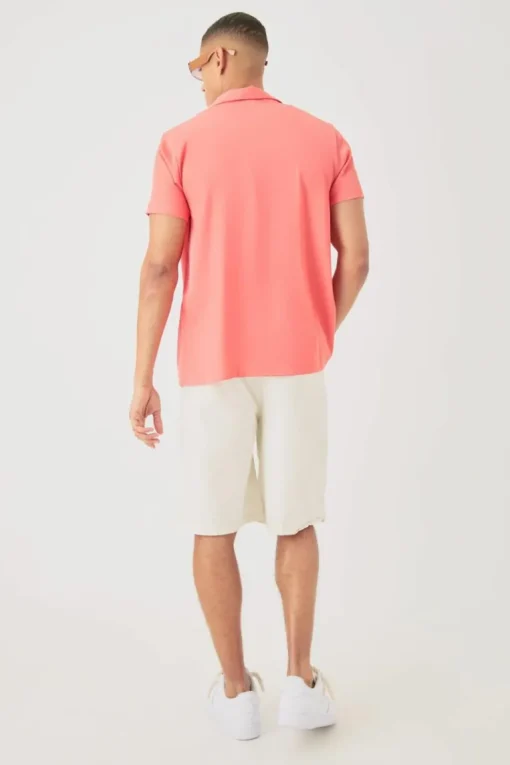 Short Sleeve Satin Shirt