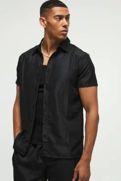 Short Sleeve Soft Twill Smart Shirt & Trouser Set