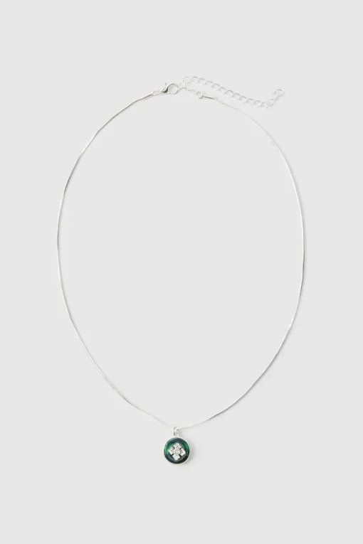 Silver Cross Pendant Necklace