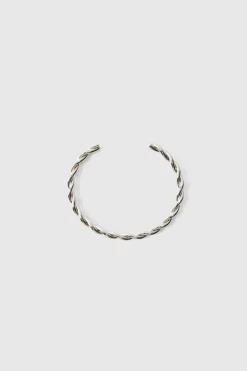 Silver Curved Bangle