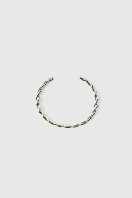 Silver Curved Bangle