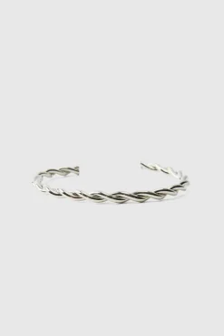 Silver Curved Bangle
