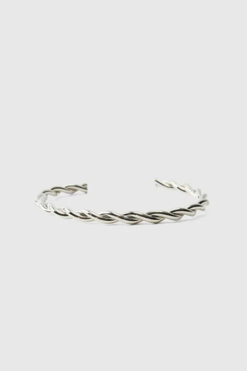 Silver Curved Bangle