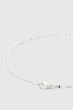 Silver Necklace With Charms