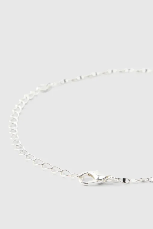 Silver Necklace With Charms
