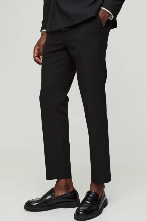 Skinny Cropped Suit Trousers