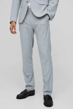 Skinny Grey Suit Trousers