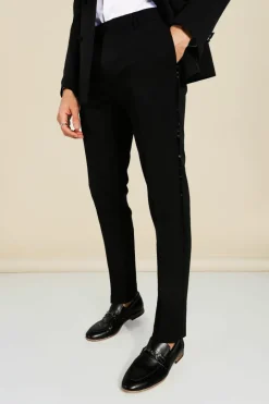 Skinny Tuxedo Suit Trousers