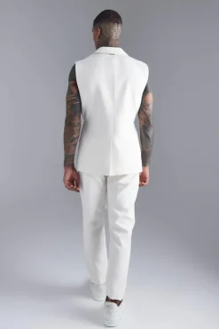 Sleeveless Skinny Fit Suit