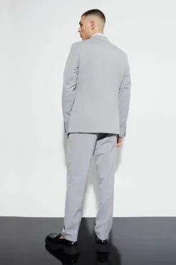 Slim Double Breasted Suit Jacket