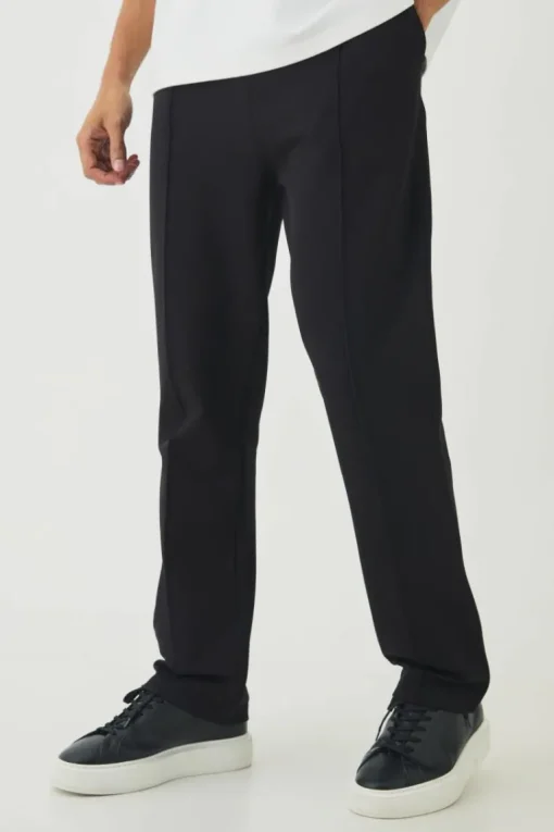 Slim Fit Jersey Twill Pintuck Jogger