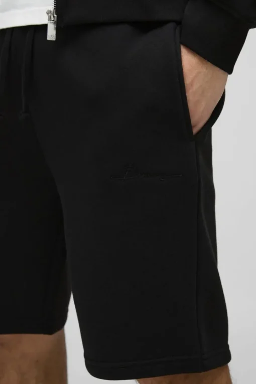 Slim Fit Mid Length BM Signature Shorts