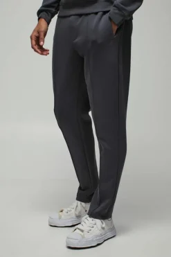 Slim Fit Peached Tapered Pintuck Jogger