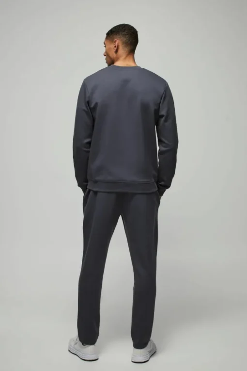 Slim Fit Peached Tapered Pintuck Jogger