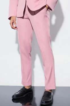 Slim Fit Pink Suit