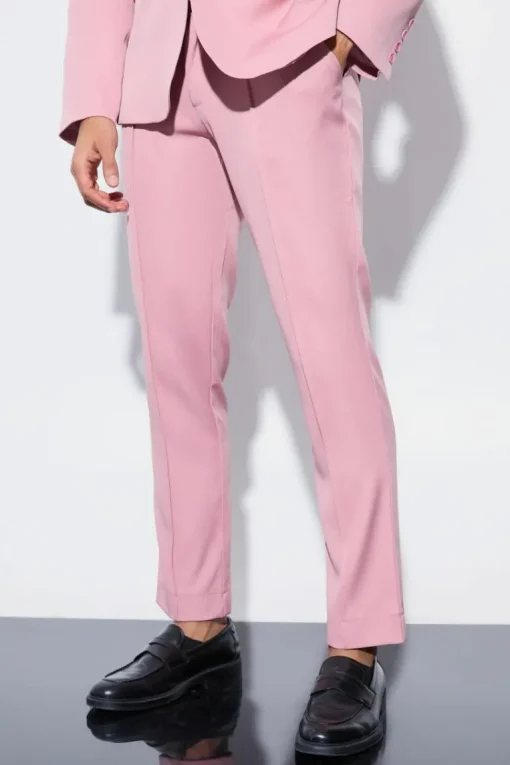 Slim Fit Pink Suit