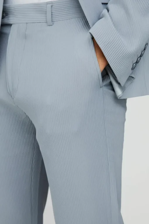 Slim Fit Pleated Suit