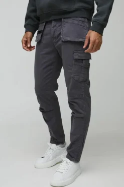 Slim Fit Strap Detail Cargo Trouser