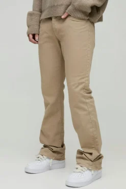 Slim Flared Stacked Tonal Gusset Jeans