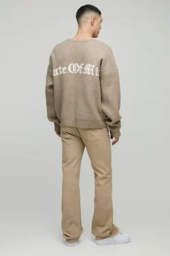 Slim Flared Stacked Tonal Gusset Jeans