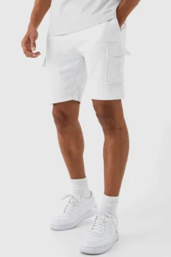 Slim Mid Cargo Jersey Short