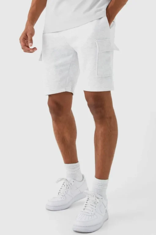 Slim Mid Cargo Jersey Short