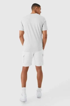 Slim Mid Cargo Jersey Short
