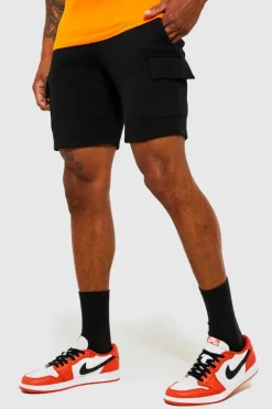 Slim Mid Cargo Jersey Short