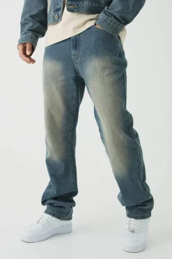 Slim Rigid Flare Herringbone Fabric Interest Jeans