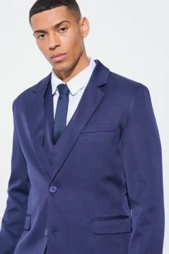 Slim Single Breasted Three Piece Suit