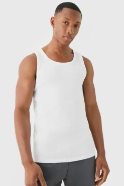 Slim Waffle Vest