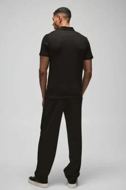 Slim Zip Neck Polo