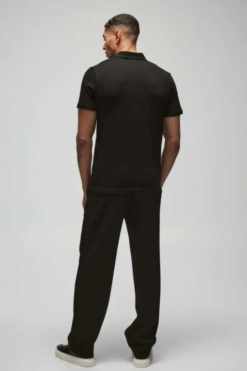 Slim Zip Neck Polo