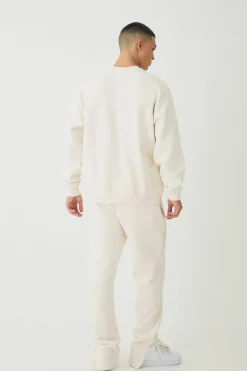 Smart Oversized Super Heavyweight Flock Print Sweatshirt