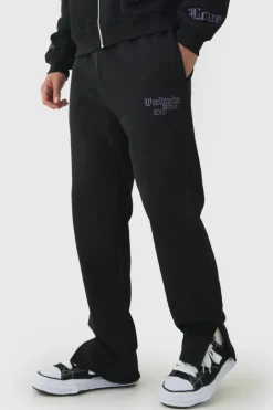 Smart Split Hem Embroidered Super Heavyweight Loopback Joggers