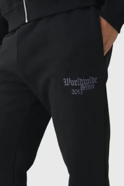 Smart Split Hem Embroidered Super Heavyweight Loopback Joggers