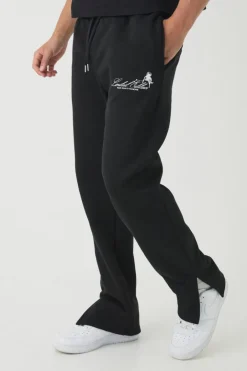 Smart Split Hem Super Heavyweight Puff Print Joggers