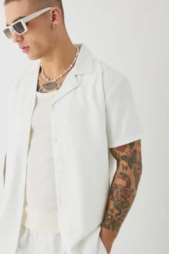 Soft Twill Tonal Monogram Shirt & Trouser Set