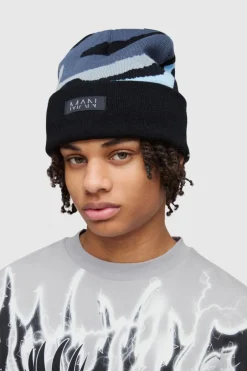 Spray Paint Effect Graphic Beanie