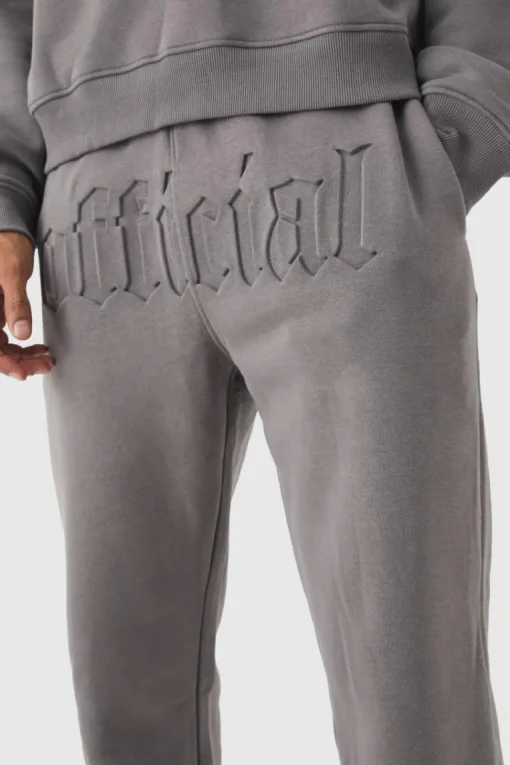 Straight Fit Official Embossed Jogger