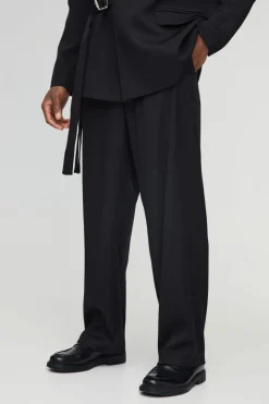 Straight Fit Wrap Front Blazer & Trouser Suit